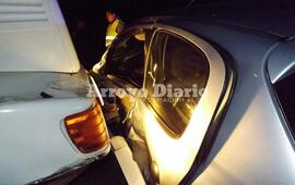 El accidente ocurrió por Ruta 21 a la altura del Cementerio "San Roque"