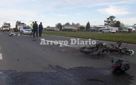 El accidente ocurrió a la altura de las estaciones de servicio YFP conocidas como "las gemelas".