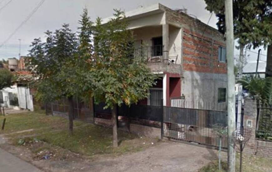 La casa donde ocurrió el doble crimen. Imagen: captura de Street View