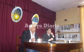 Miguel Ángel Coradini, Presidente del Honorable Concejo Municipal - Dr. Leonardo Bozzo, Secretario Legislativo del HCM. Foto: Archivo AD