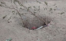 Imagen de Un peligro: Este pozo ya cumplió los tres meses