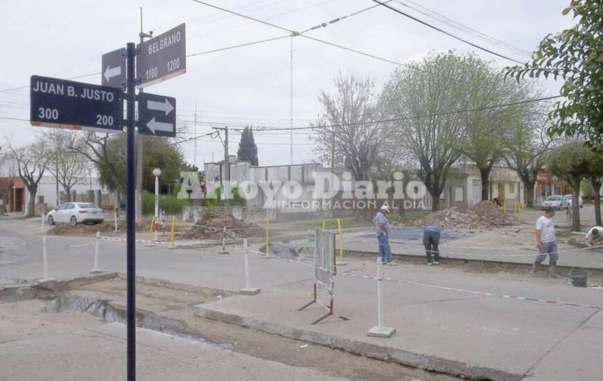 Calle Belgrano permanece habilitada al tránsito vehicular de forma parcial. Mientras que Juan B. Justo está cerrada al tránsito entre las calles Belgrano y Moreno.