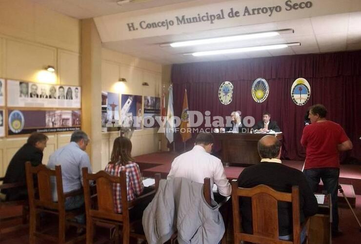 Los concejales este martes en plena sesión pública