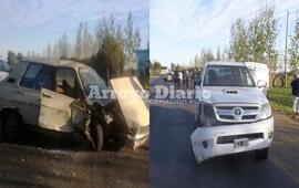 Los dos vehículos involucrados en el accidente.