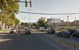 Fragata Sarmiento y Ovidio Lagos, zona sur de Rosario donde ocurri&oacute; el accidente.