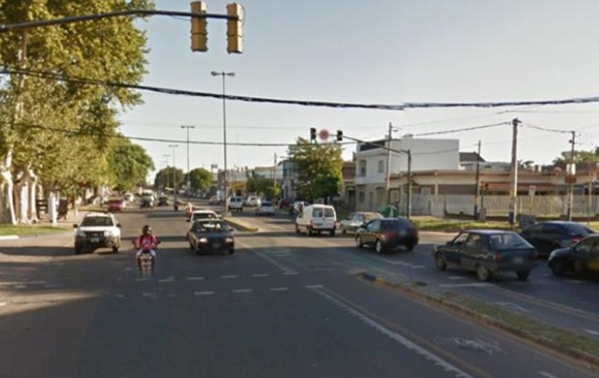 Fragata Sarmiento y Ovidio Lagos, zona sur de Rosario donde ocurrió el accidente.