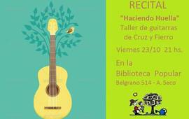 Imagen de Recital de guitarras Haciendo Huella de alumnos del Taller de Cruz y Fierro