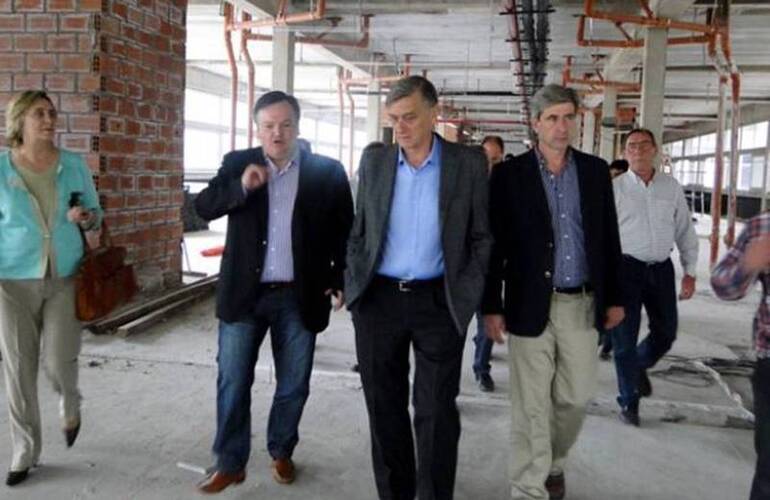 Binner estuvo en San Crustóbal junto al senador departamental Felipe Michlig, y el candidato a diputado nacional Hugo Marcucci.