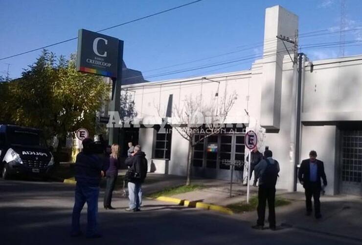 El robo en la sucursal del Banco Credicoop de General Lagos fue en el mes de mayo pasado.Foto: Archivo AD El robo en la sucursal del Banco Credicoop de General Lagos fue en el mes de mayo pasado.Foto: Archivo AD