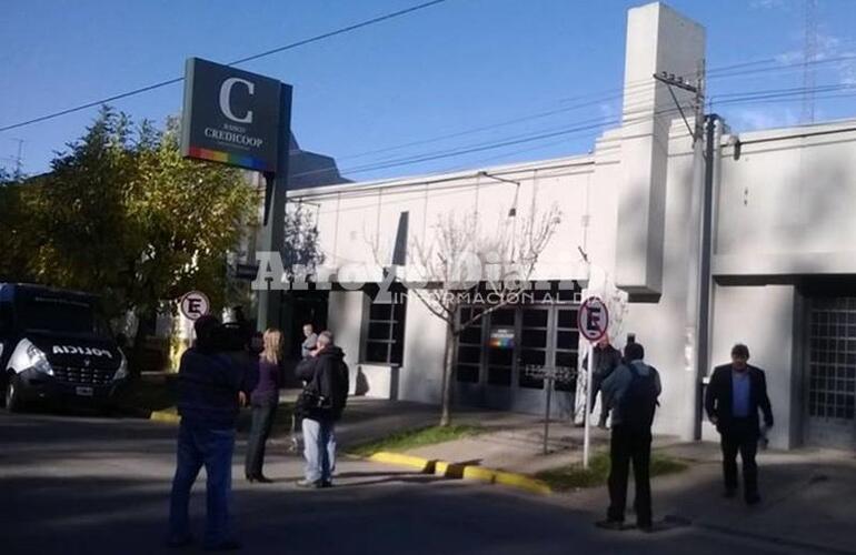 El robo en la sucursal del Banco Credicoop de General Lagos fue en el mes de mayo pasado.Foto: Archivo AD El robo en la sucursal del Banco Credicoop de General Lagos fue en el mes de mayo pasado.Foto: Archivo AD