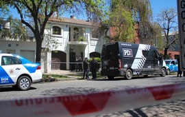 La vivienda donde ocurrió el doble homicidio en zona sur. Foto: Alan Monzón / Rosario3.com