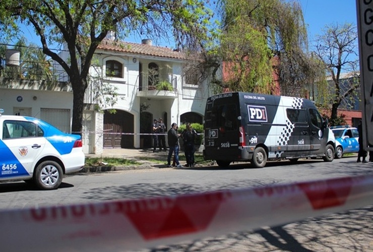 La vivienda donde ocurrió el doble homicidio en zona sur. Foto: Alan Monzón / Rosario3.com