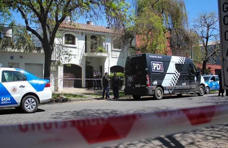 La vivienda donde ocurrió el doble homicidio en zona sur. Foto: Alan Monzón / Rosario3.com