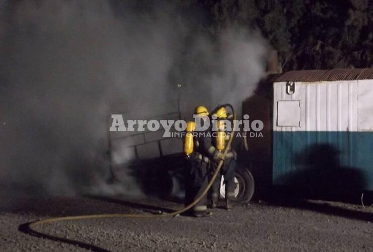 El incendio se registró este domingo.