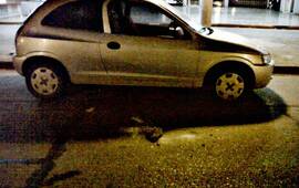 Uno de los rodados da&ntilde;ado esta madrugada.