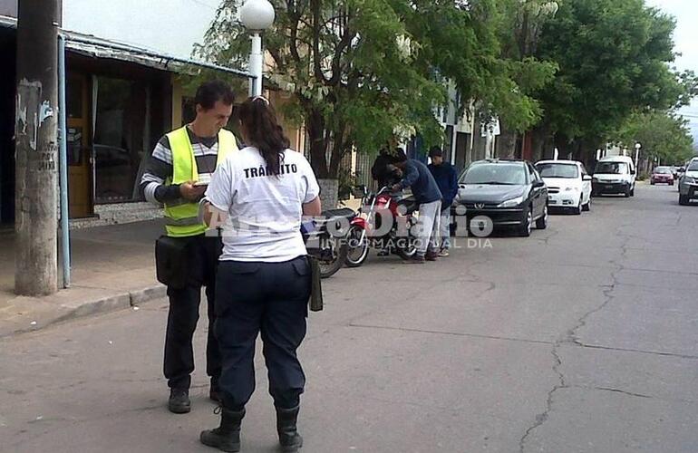 Este lunes tambi&eacute;n hubo controles en el centro.