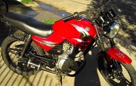 Esta es la moto sustraída, propiedad del hijo de Laura Cortéz.