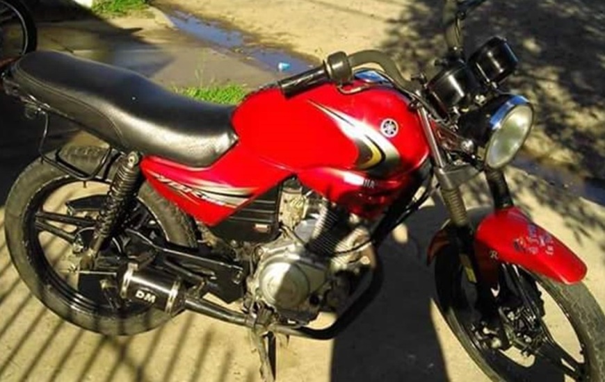 Esta es la moto sustraída, propiedad del hijo de Laura Cortéz.