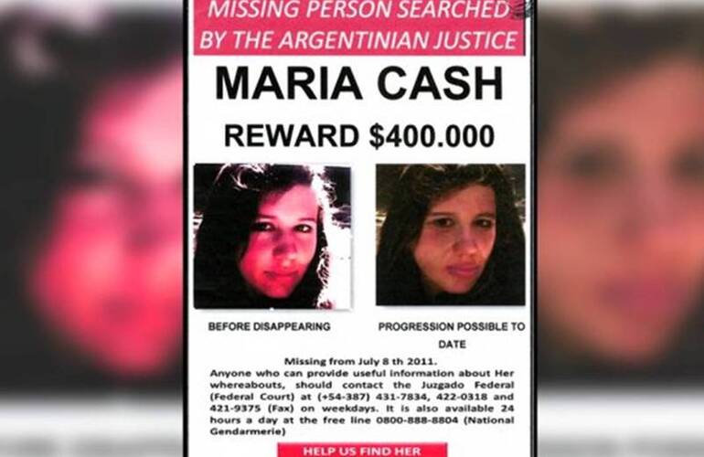 Imagen de Así sería María Cash hoy: está desaparecida desde julio de 2011