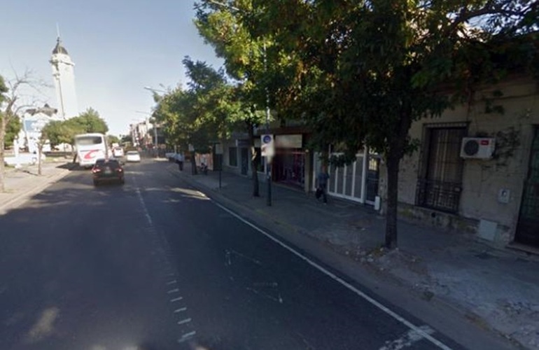 Santa Fe al 3400, la zona donde funcionaba un dep&oacute;sito de vestimentas truchas. Foto: Google Street View