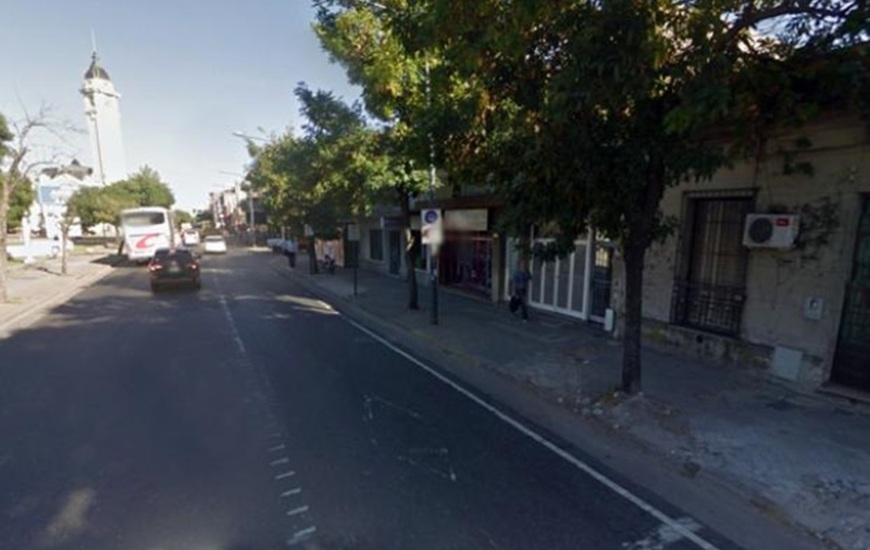 Santa Fe al 3400, la zona donde funcionaba un dep&oacute;sito de vestimentas truchas. Foto: Google Street View