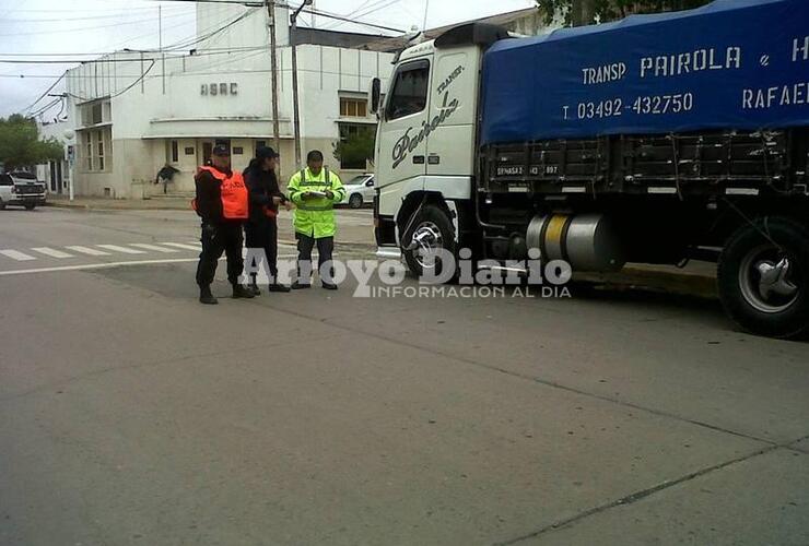 El rodado fue interceptado por Tránsito en inmediaciones de Belgrano y 9 de Julio.