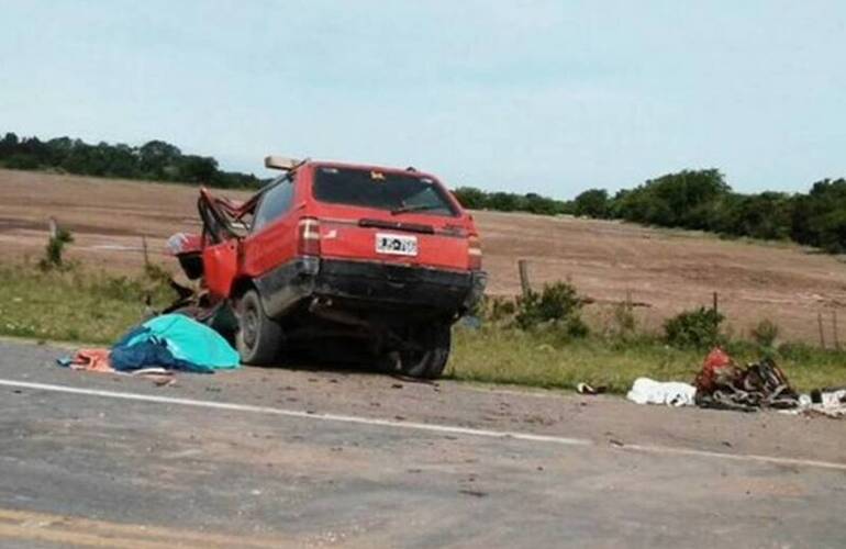 Así quedó el Duna Weekend donde iba la persona que falleció. Foto: Twitter/@dhfiori