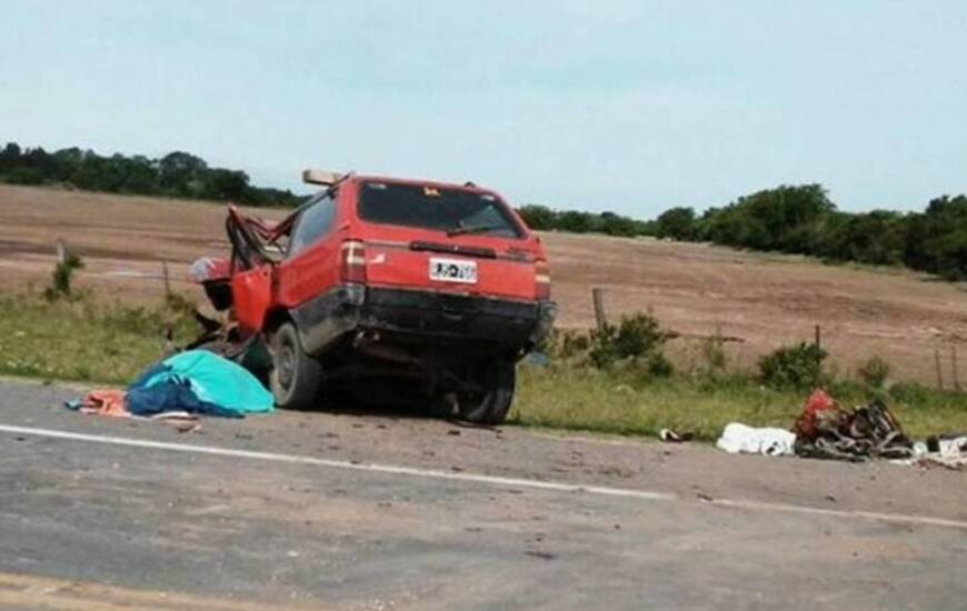 Así quedó el Duna Weekend donde iba la persona que falleció. Foto: Twitter/@dhfiori