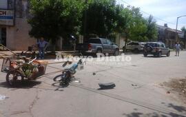 Imagen de Accidente entre un auto y una moto