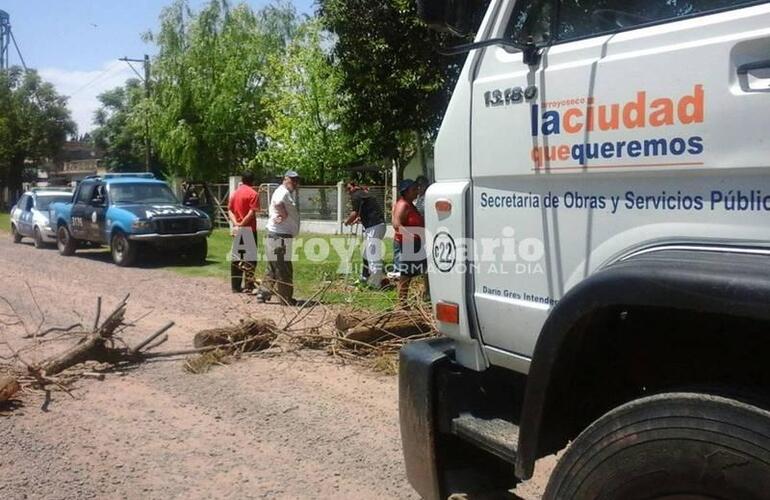 Imagen de Barrio El Ombú: Llamaron a la policía con motivo del corte