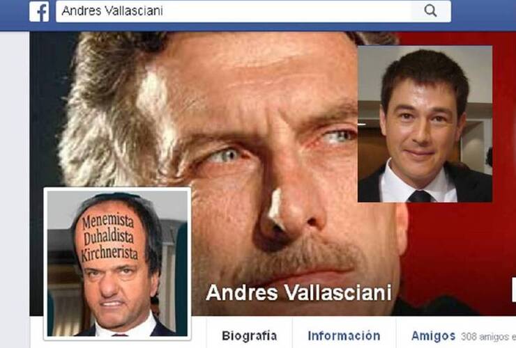 Imagen de Le hackearon el perfil de Facebook a Andrés Vallasciani