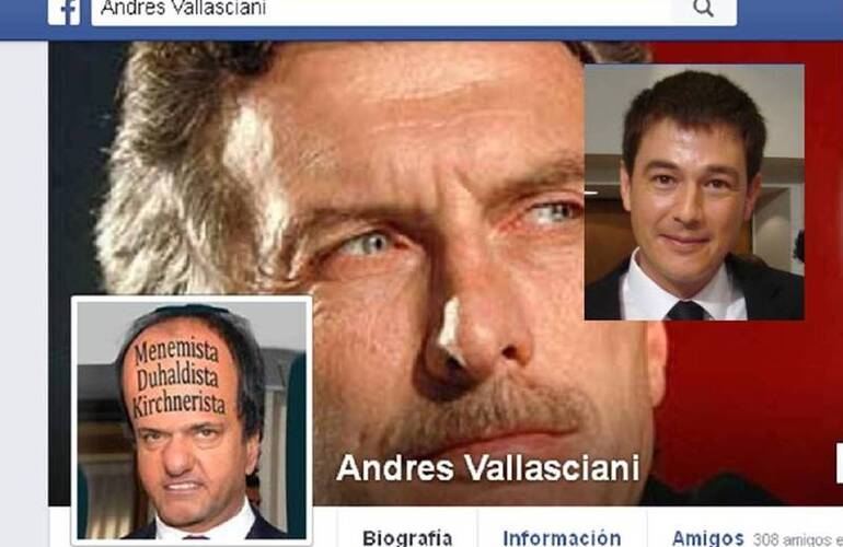 Imagen de Le hackearon el perfil de Facebook a Andrés Vallasciani