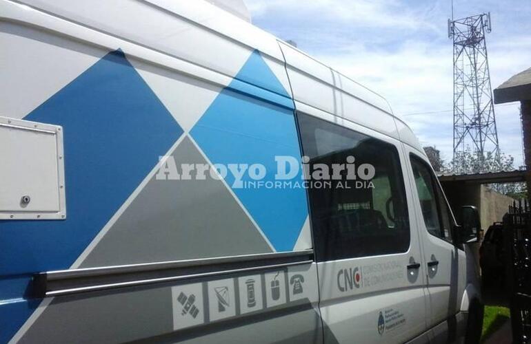 Imagen de Arroyo Seco: Trabajos de medición de los niveles de radiación de antenas