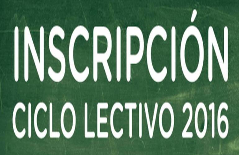 Imagen de Abierta la inscripción a Primer Año Ciclo Lectivo 2016