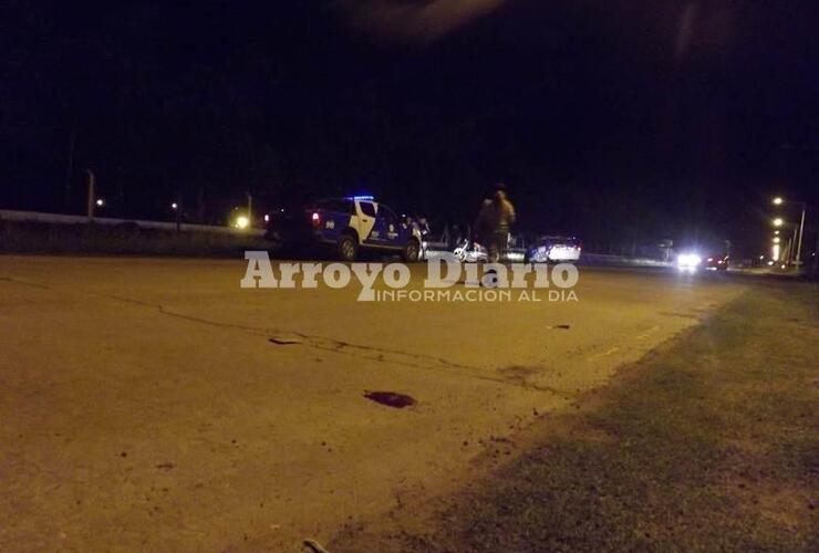 Imagen de Motociclista sufrió accidente sobre el acceso a la autopista