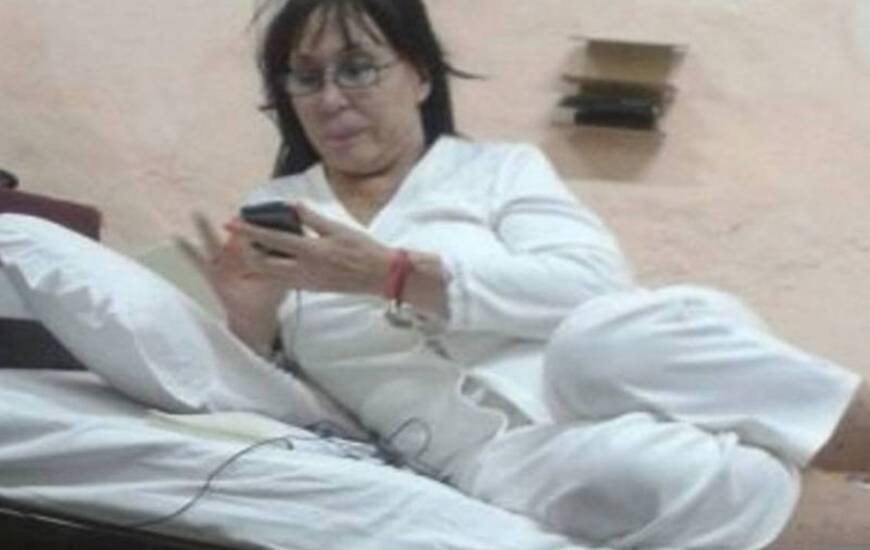 La diva está en una celda vip. Foto: Twitter/@Tomasdente