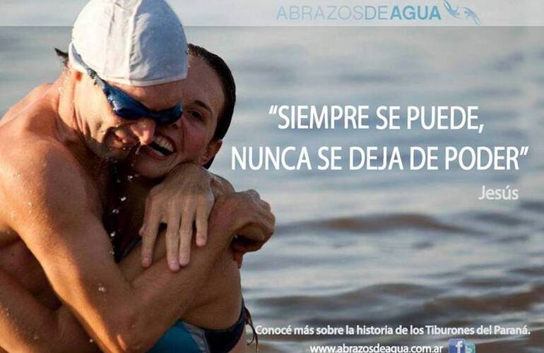 Imagen de “Abrazos de Agua”, en Canal 5 de Rosario