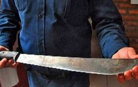 Imagen de El loco del machete: en plena cena navideña atacó a toda su familia