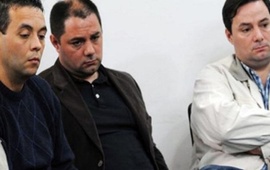 Martín Eduardo Lanatta Rodríguez, Cristian Daniel Lanatta Rodríguez y Víctor Gabriel Schillaci Bonini. Foto: Télam