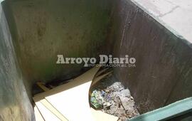 El olor nauseabundo que emana de los contenedores es insoportable.