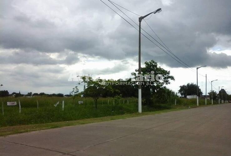 Así quedó parte de la extensión de la calle que lleva al Rowing Club.