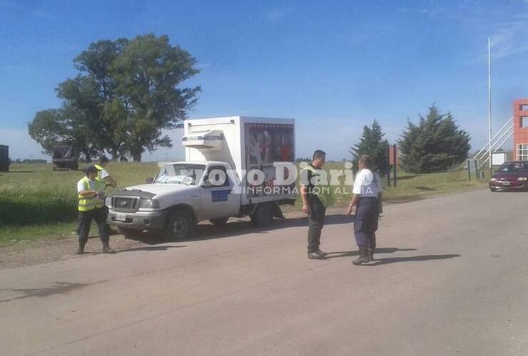 Este fue el camión remitido al corralón. Foto: Jorge Cuello