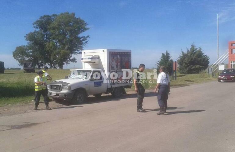 Este fue el camión remitido al corralón. Foto: Jorge Cuello