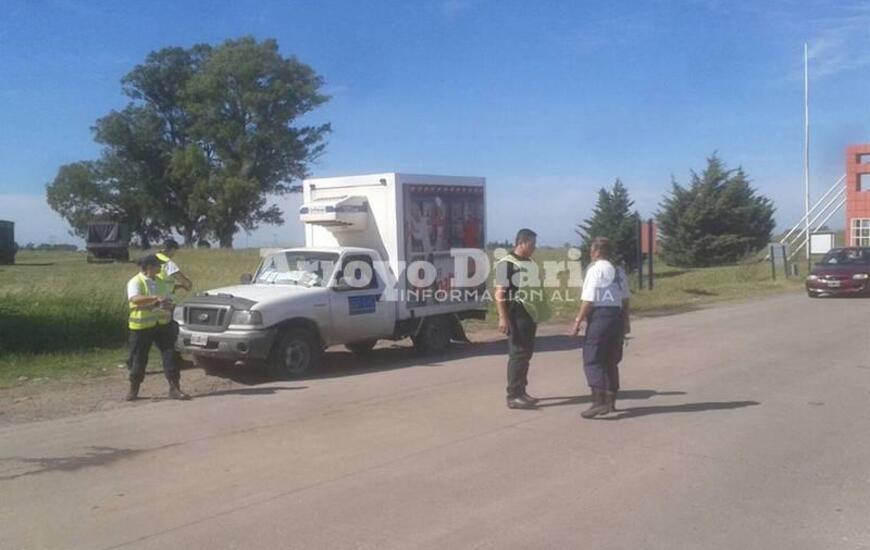 Este fue el camión remitido al corralón. Foto: Jorge Cuello