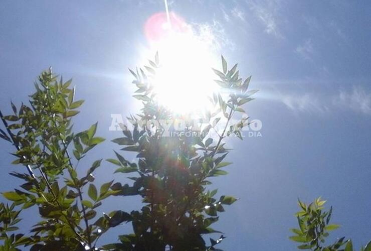 Sol a pleno desde temprano este sábado.