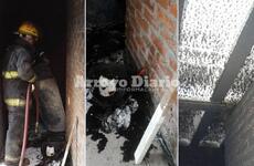 Imagen de Principio de incendio afectó a vivienda en construcción