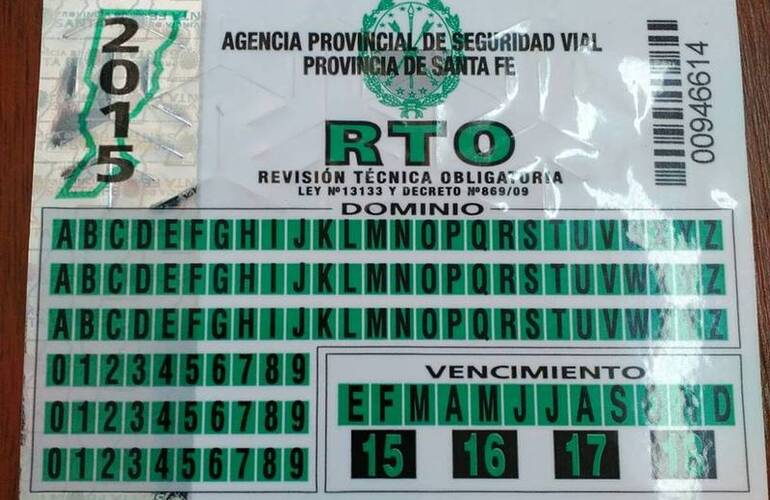 Imagen de Seguir&aacute;n siendo v&aacute;lidas las obleas verdes de RTO de 2015