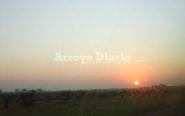 Así despuntaba el sol esta mañana tempranito