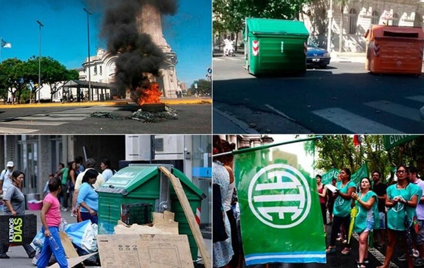 Imagen de Distintas protestas complicaron el tránsito en el centro de Rosario