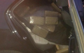 Los traficantes no ocultaban nada de la droga que llevaban.